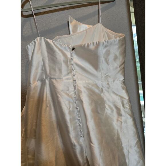 Revolve Elliatt Protea Gown 2XL Ivory Off-Shoulder Hi-Low Formal White Party - Picture 12 of 16